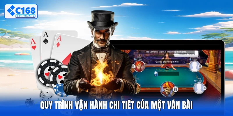 Quy trình vận hành chi tiết của một ván bài